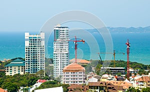 Building construction near sea