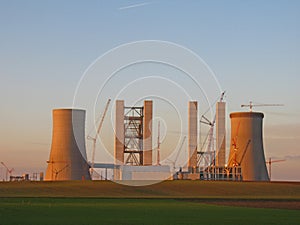 Building construction of a power station