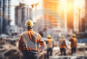 building construction site, industrial development, construction site engineering,