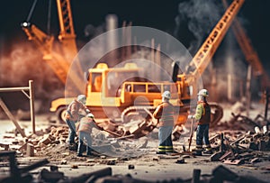 building construction site, industrial development, construction site engineering,