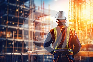 building construction site, industrial development, construction site engineering,