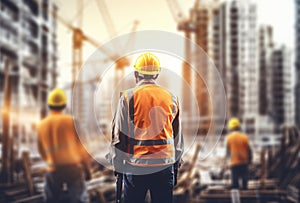 building construction site, industrial development, construction site engineering,