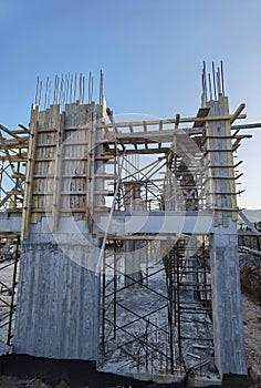 Building construction structure cement irons development