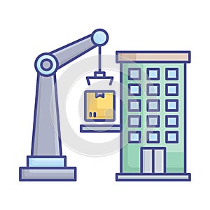 Building construction Vector Icon which can easily modify or edit