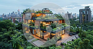 Building Covered in Lush Plants