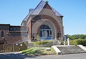 Building of the crematory in the public cemetery