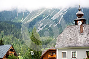 Building in Dachstein region in Alps