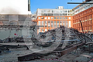 Building demolished - Prague, Czech Republic