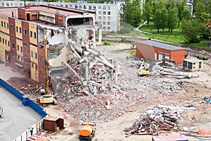 Building demolition for new construction