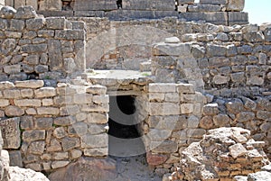 Building Detail, Ancient Roman City of Dougga, near TÃ©boursouk, Tunisia