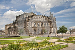 The building of the Dresden State Opera (Semper Opera House).