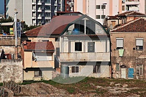 The building in Durres, Albania