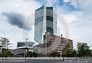 Building of european central bank ECB in Frankfurt