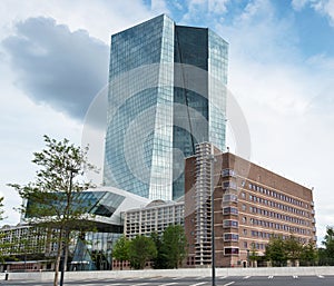 Building of european central bank ECB in Frankfurt photo