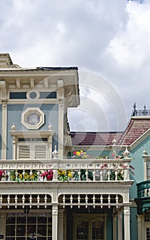 Building Exterior With Flowers