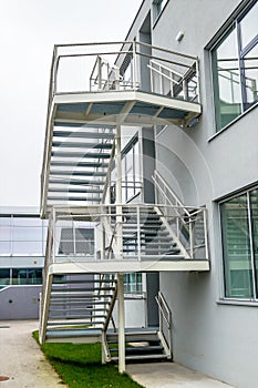 Building exterior stairs