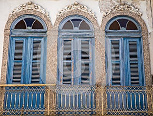 Building facade of downtown Rio de Janeiro