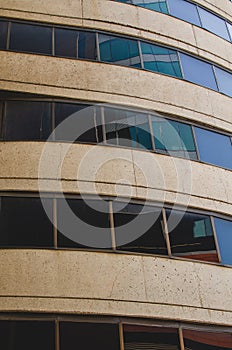 Building facade in downtown Winnipeg, Manitoba, Canada