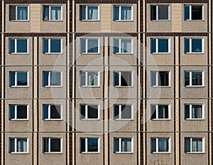 Building facade, plattenbau , residential building exterior