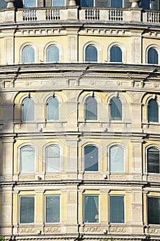 Building Facade Of Trafalgar Square In London