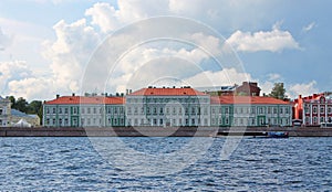 The building of the Faculty of Philology - view from the Bolshaya Neva. St. Petersburg photo