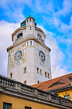 Famous public bath and swimming pool in Munich photo