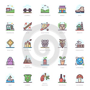 Building Flat Icons Pack