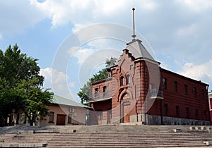 The building of the former Imperial yacht club.Imperial Moscow river yacht club was founded in 1867.