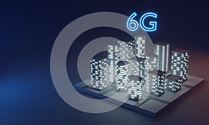 Building with 6G network connection.