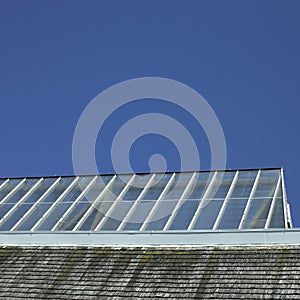 Building with glass roof
