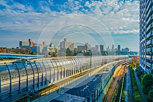 Building group and the Metropolitan Expressway in Shinagawa