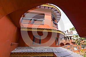 Building of Gupteshwar Mahadev Cave in Pokhara, Nepal