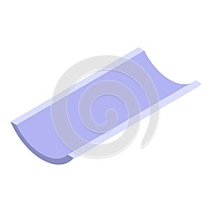 Building gutter icon, isometric style
