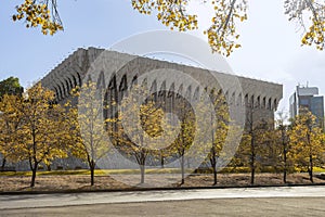 The building of the hardware studio complex for television in Alma-Ata