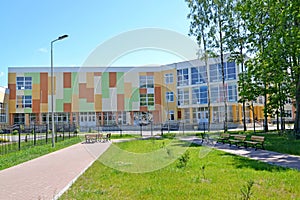 Building of high comprehensive school. Polessk, Kaliningrad region