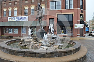 Building and Historic Fountain