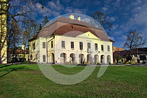 Building of Horehronske museum in town of Brezno