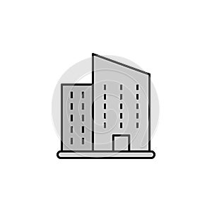 Building, hotel icon. Set of buildings illustration icons. Signs, symbols can be used for web, logo, mobile app, UI, UX