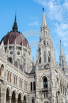 The building of the Hungarian Parliament in