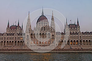 The building of Hungarian parliament in Budapest