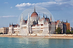 Building of the Hungarian parliament in Budapest