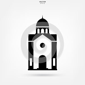 Building icon. Architecture identity with detail and element design. Vector