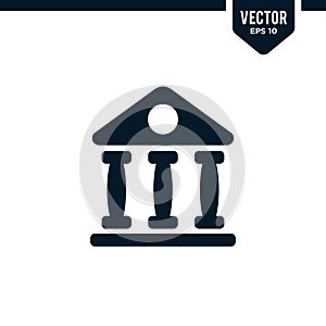 Building icon collection in glyph or flat style vector