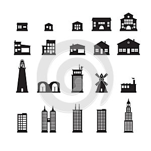 Building icons set