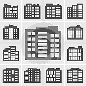 Building Icons Vector illustration