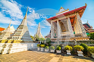Building inside of Wat Arun Temple Complex in Bangkok, Thailand