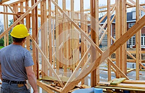 Building Inspector Looking At New Property