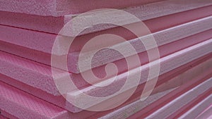 Building insulating insulation material, pink soft foam