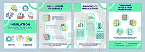 Building insulation brochure template