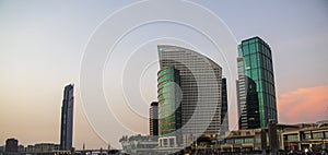 Building of intercontinental hotel in Dubai Festival city